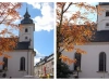 Die evangelische Stadtkirche von 1722 in der Altstadt von Dinslaken (aufgenommen im Herbst 2012).
